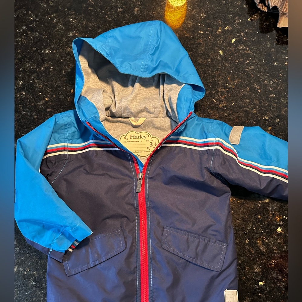 Hatley Navy and Red Zippered Jacket